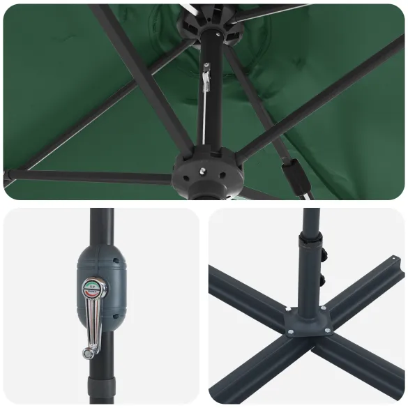 Parasol Verde de Grădină - Umbră și Protecție