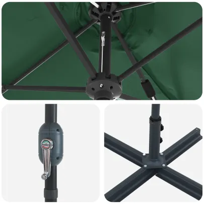 Parasol Verde de Grădină - Umbră și Protecție