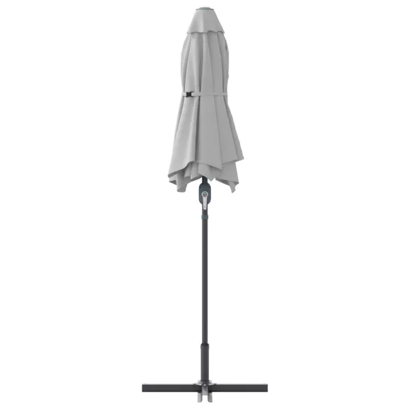 Parasol de Grădină Nisipiu 380x196x235 cm | Livrare Gratuită