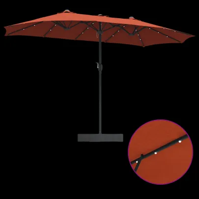Parasol de Grădină Terracota 385x209x244 cm - Livrare Gratuită