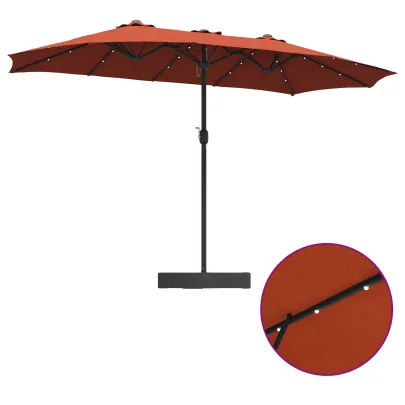 Parasol de Grădină Terracota 385x209x244 cm - Livrare Gratuită