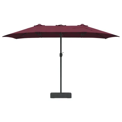 Parasol de Grădină Roșu Bordo 385 cm - Livrare Gratuită