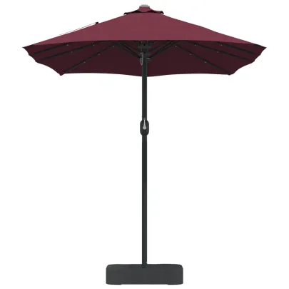 Parasol de Grădină Roșu Bordo 385 cm - Livrare Gratuită