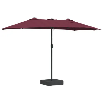 Parasol de Grădină Roșu Bordo 385 cm - Livrare Gratuită