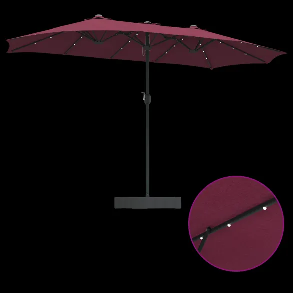 Parasol de Grădină Roșu Bordo 385 cm - Livrare Gratuită Parasol de Grădină Roșu Bordo 385 cm - Livrare Gratuită