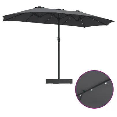 Parasol de Grădină Antracit 385x209x244 cm - Livrare Gratuită
