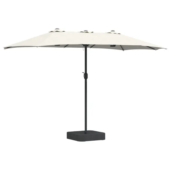 Parasol de Grădină Nisipiu 385x209x244 cm - Livrare Gratuită