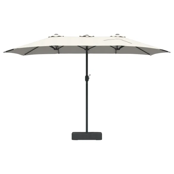 Parasol de Grădină Nisipiu 385x209x244 cm - Livrare Gratuită