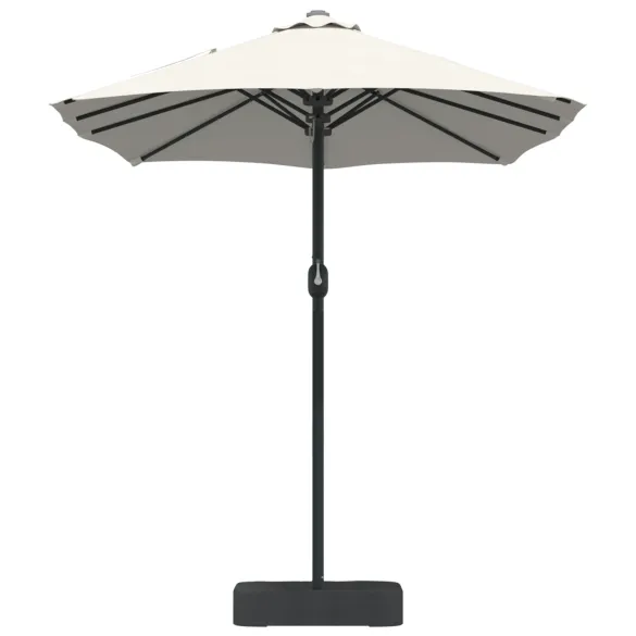 Parasol de Grădină Nisipiu 385x209x244 cm - Livrare Gratuită