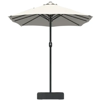 Parasol de Grădină Nisipiu 385x209x244 cm - Livrare Gratuită