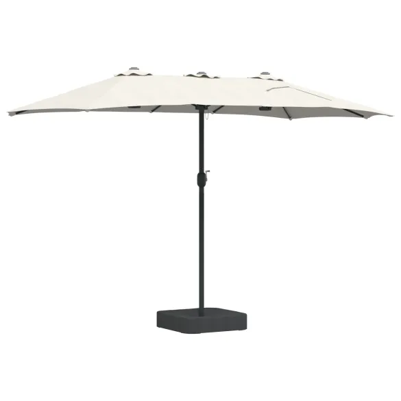 Parasol de Grădină Nisipiu 385x209x244 cm - Livrare Gratuită