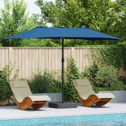 Parasol de Grădină Albastru 385x209x244 cm - Livrare Gratuită