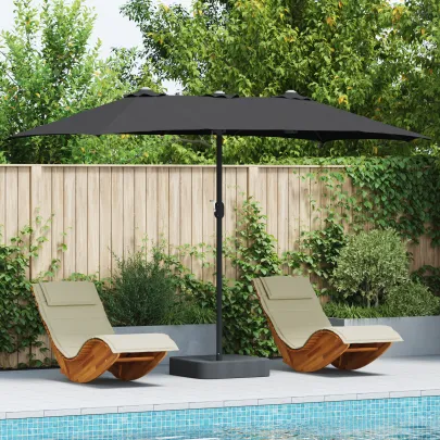 Parasol de Grădină Negru - Protecție UV și Design Modern
