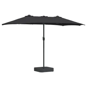 Parasol de Grădină Negru - Protecție UV și Design Modern 2