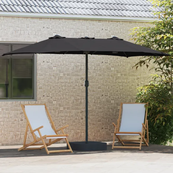 Parasol de Grădină Negru - Protecție UV și Design Modern