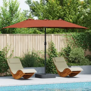 Parasol Terracota pentru Grădină - Protecție UV și Ușor de Manipulat