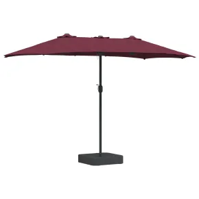 Parasol Grădină Roșu Bordo 385x209x244 cm - Livrare Gratuită 2
