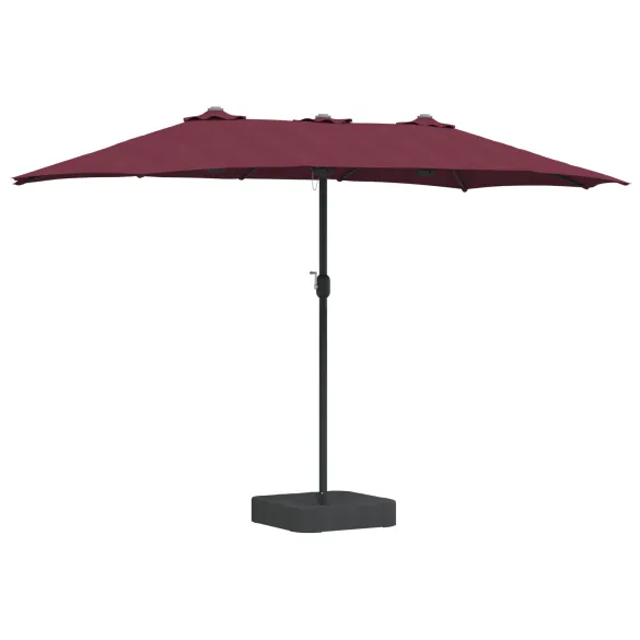 Parasol Grădină Roșu Bordo 385x209x244 cm - Livrare Gratuită