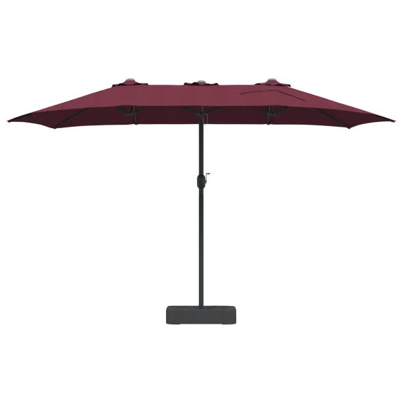 Parasol Grădină Roșu Bordo 385x209x244 cm - Livrare Gratuită