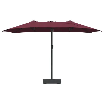 Parasol Grădină Roșu Bordo 385x209x244 cm - Livrare Gratuită