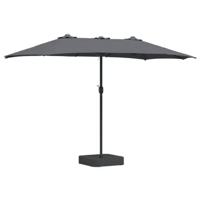 Parasol de Grădină Antracit 385x244 cm - Livrare Gratuită