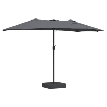 Parasol de Grădină Antracit 385x244 cm - Livrare Gratuită