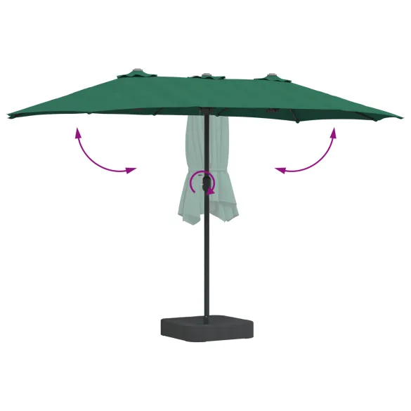 Parasol Verde Exterior 385x209x244 cm - Livrare Gratuită