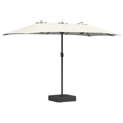 Parasol de Grădină Nisipiu 385x209x244 cm - Livrare Gratuită
