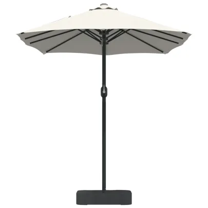 Parasol de Grădină Nisipiu 385x209x244 cm - Livrare Gratuită