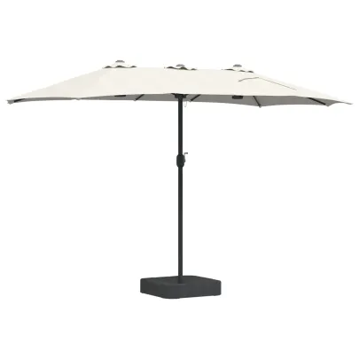 Parasol de Grădină Nisipiu 385x209x244 cm - Livrare Gratuită