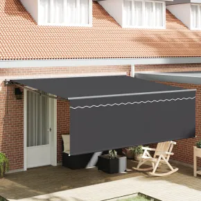 Cortină Retractabilă Antracit 400x300 cm - Livrare Gratuită