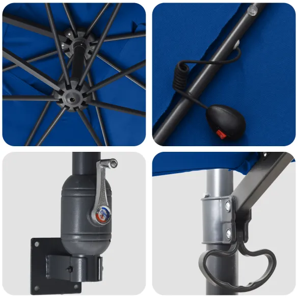 Parasol de Grădină cu Iluminare LED | Livrare Gratuită