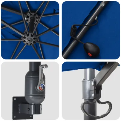 Parasol de Grădină cu Iluminare LED | Livrare Gratuită