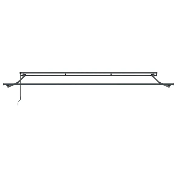Cortină Retractabilă Manuală Antracit și Alb 450x300 cm