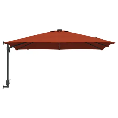 Parasol de Grădină Terracota 250x247 cm cu LED