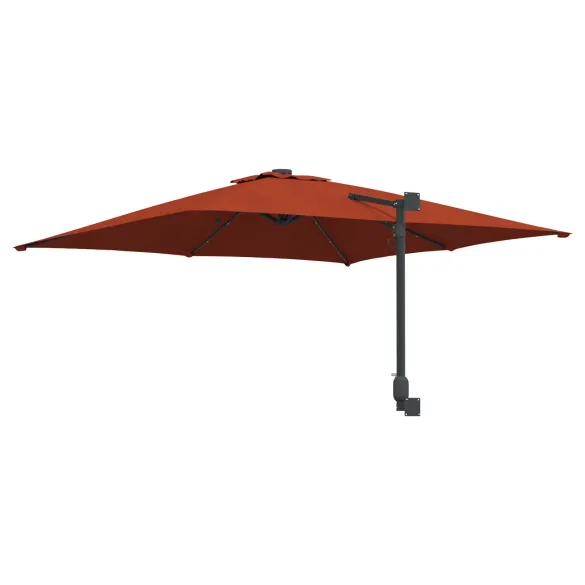 Parasol de Grădină Terracota 250x247 cm cu LED