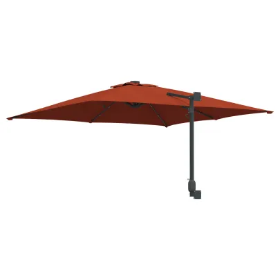 Parasol de Grădină Terracota 250x247 cm cu LED
