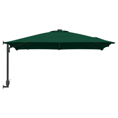 Parasol Verde Grădină 250x250 cm cu LED - Livrare Gratuită