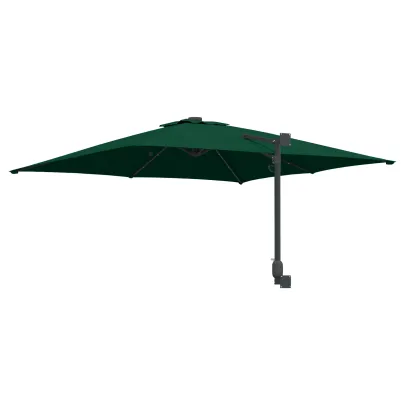 Parasol Verde Grădină 250x250 cm cu LED - Livrare Gratuită