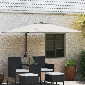 Parasol Grădină LED 250x250cm - Livrare Gratuită