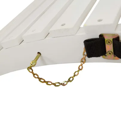 Șezlong Lemn Acacia Alb - Comandă cu Livrare Gratuită