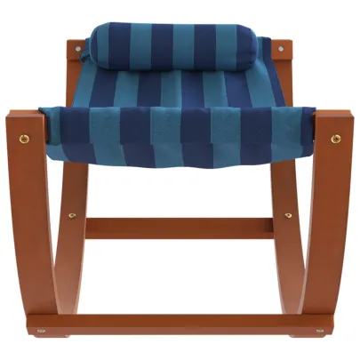 Hamac Balansoar Copii Albastru - Țesătură cu Dungi - Livrare Gratuită