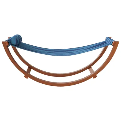 Hamac Balansoar Copii Albastru - Țesătură cu Dungi - Livrare Gratuită