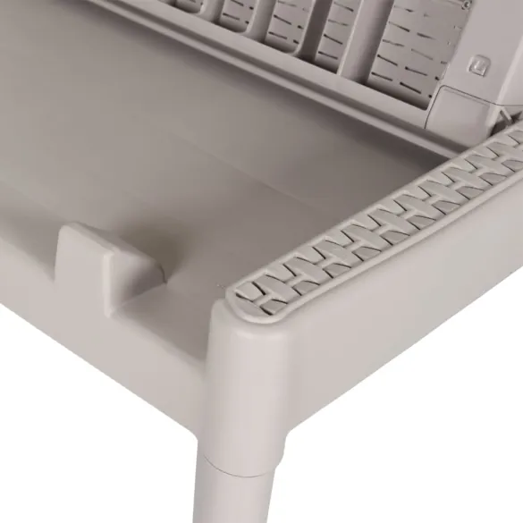 Șezlong Exterior Cappuccino - Spătar Reglabil, Livrare Gratuită