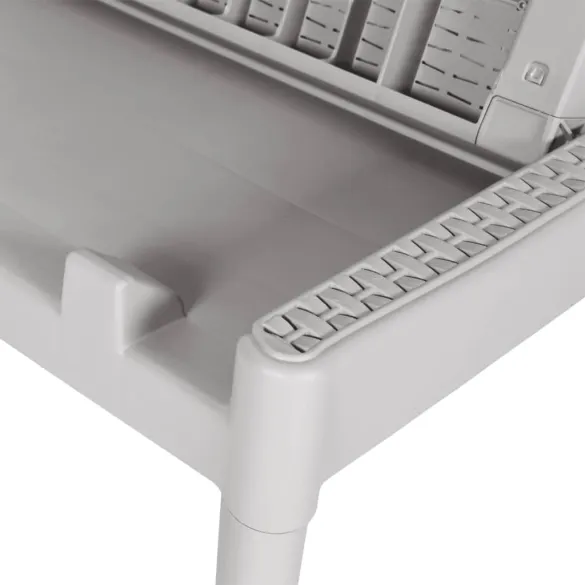 Șezlong Exterior Gri - Spătar Reglabil - Livrare Gratuită