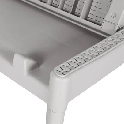 Șezlong Exterior Gri - Spătar Reglabil - Livrare Gratuită