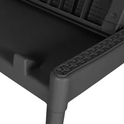 Șezlong Antracit PP - Spătar Reglabil - Livrare Gratuită