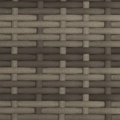 Șezlong Dublu cu Baldachin și Perne - Gri - Poliratan