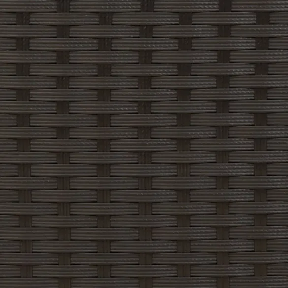 Șezlong Dublu cu Baldachin Negru - Poliratan Rezistent