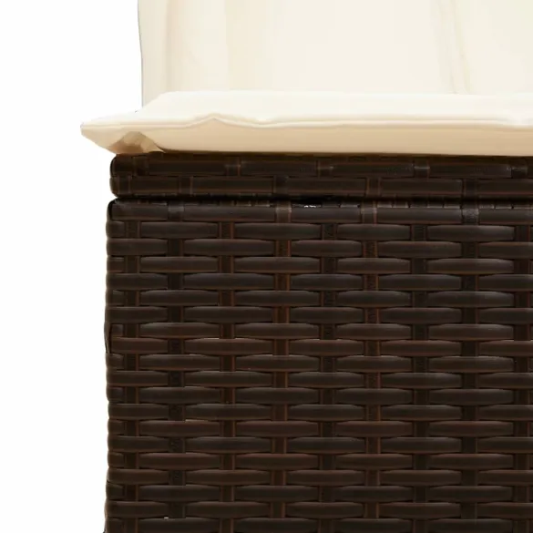 Șezlong Dublu cu Acoperiș și Perdele - Maro Poliratan